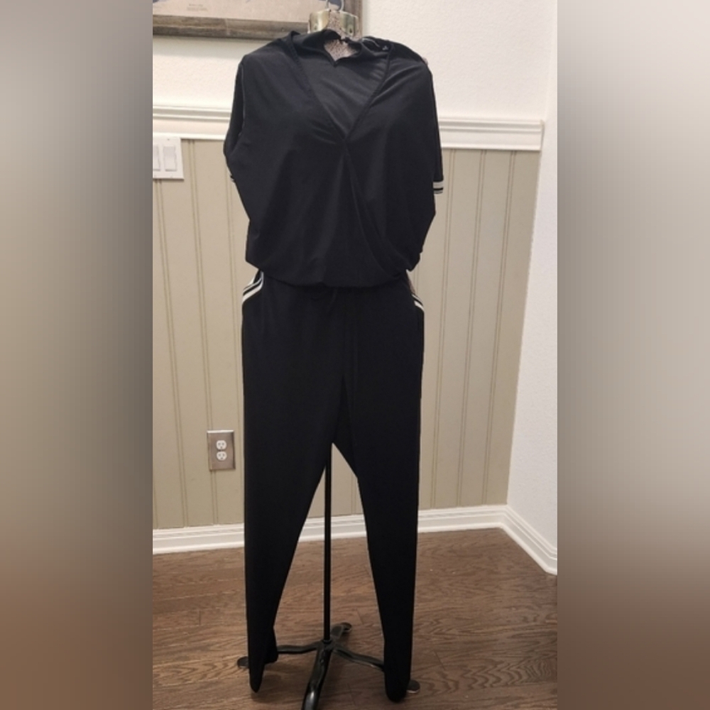 Steffen Schraut Black with Stipes Jumpsuit